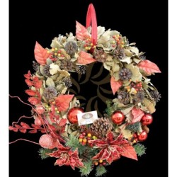 Oak Leaves Christmas Wreath