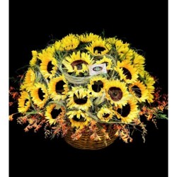 Sunflowers Basket