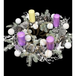 White Advent Wreath