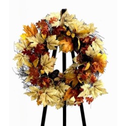 Maple leaves wreath